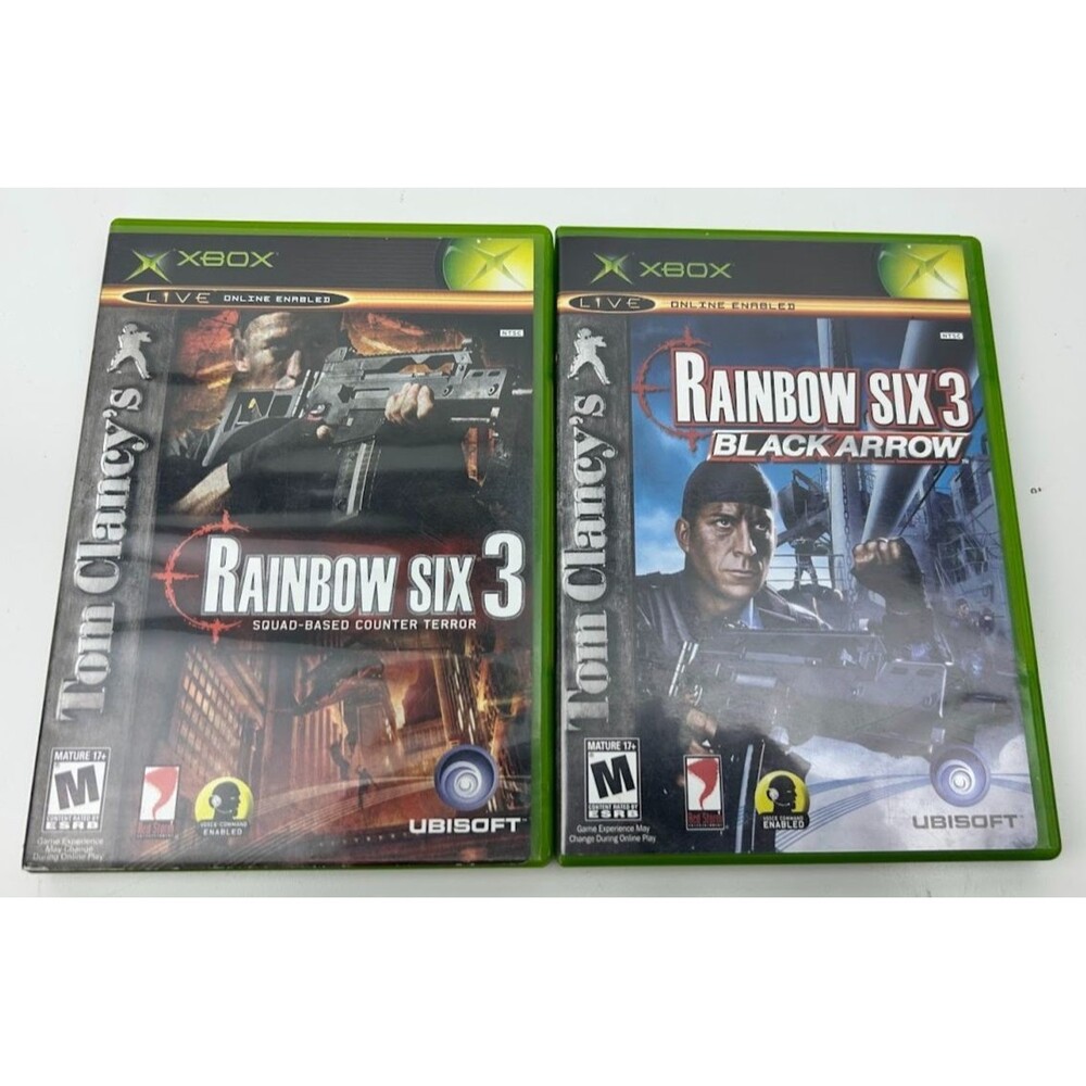 Tom Clancy's Rainbow Six 3 Squad Based Counter Terror/Black Arrow Xbox - Tested